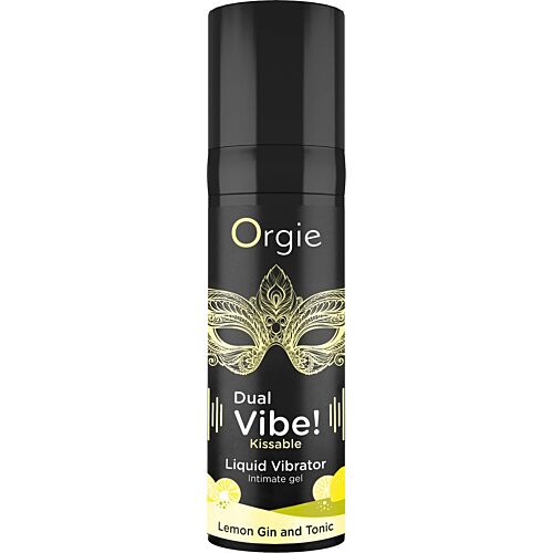 Gel stimulující Orgie Dual Vibe Lemon Gin & Tonic pro váš intimní zážitek