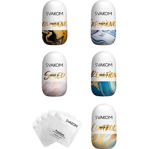 Masturbátor SVAKOM Hedy X-5 s různými texturami