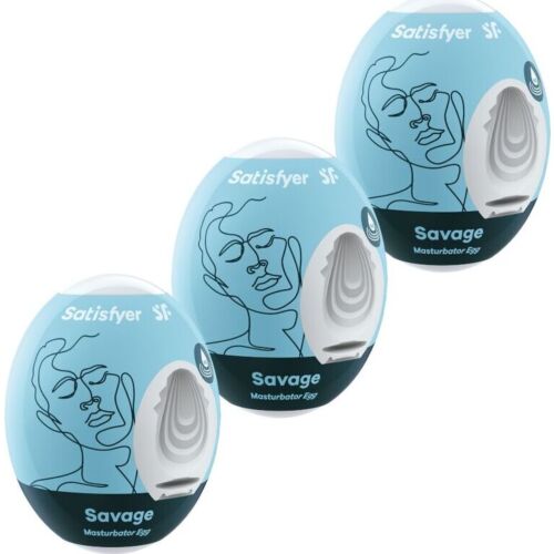 Masturbátor Satisfyer Eggs Savage - balení 3 kusy