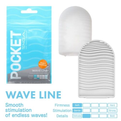 Masturbátor Tenga Pocket Wave Line s intenzivními texturami