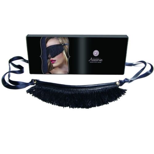 Maska Secretplay z pravé kůže se šňůrkami