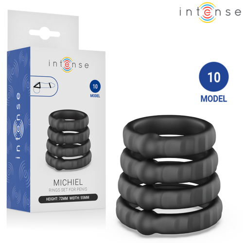 Kroužky na penis INTENSE MODEL 10 - Maximální variabilita a pohodlí