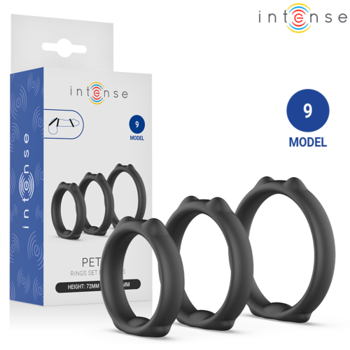 Anální kroužky INTENSE FOR HIM Model 9 s různými velikostmi