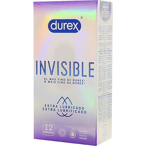 Kondomy Durex Invisible Extra Lubrikované 12 kusů