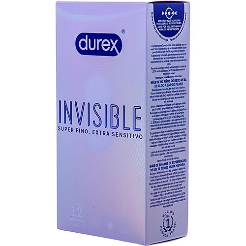 Kondomy Durex Invisible Ultra Fino pro maximální citlivost