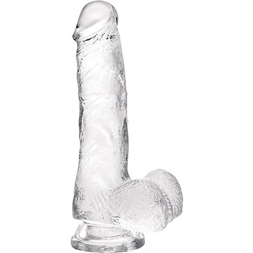 Dildo S Pleasures Jelly Transparent S s přísavkou