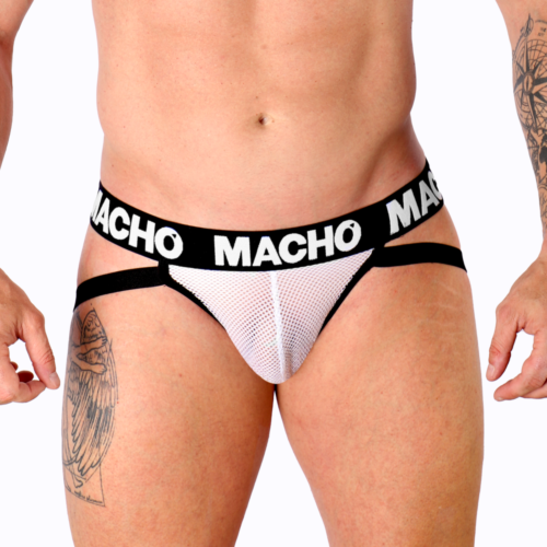 Jockstrap MACHO UNDERWEAR MX26X1 s poloprůhlednou tkaninou