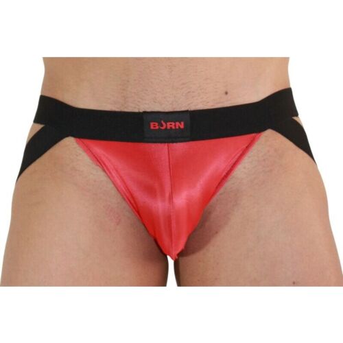 Jockstrap BURN 010 s průhledy v červené a černé
