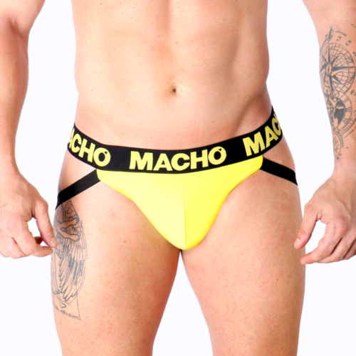 Jockstrap MACHO JOCK AMARILLO s odvážným designem