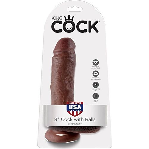 Dildo King Cock 8" s realistickým dotykem a varlaty