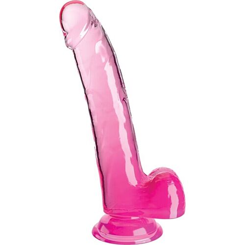 Dildo King Cock Clear 20.3 cm s přísavkou