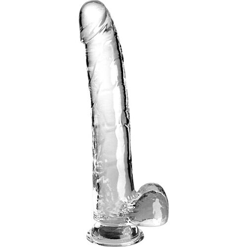 Dildo King Cock Clear 24.8 cm s přísavkou