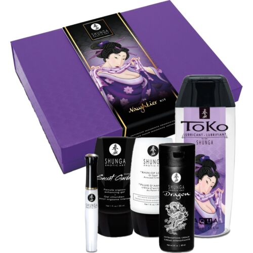 Erotický kit Shunga Naughtier - 5 senzorických produktů