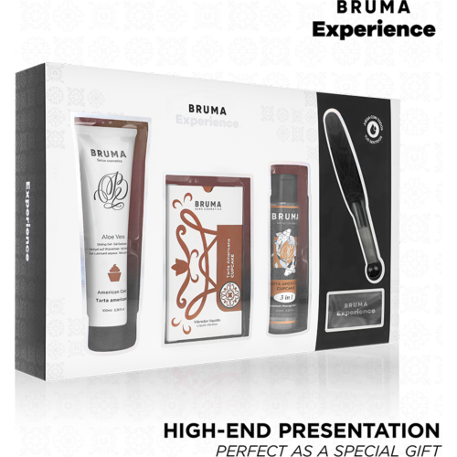 Masážní kit BRUMA XPERIENCE s vibračním lubrikantem