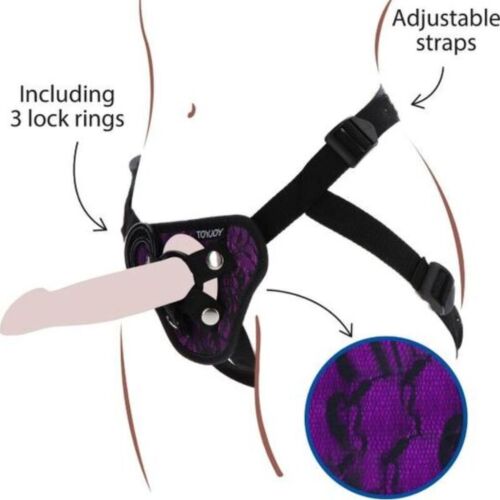 Postroj GET REAL s polstrovaným nástavcem