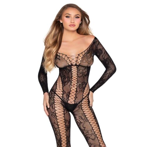 Bodystocking LEG AVENUE 89369 s krajkovým designem