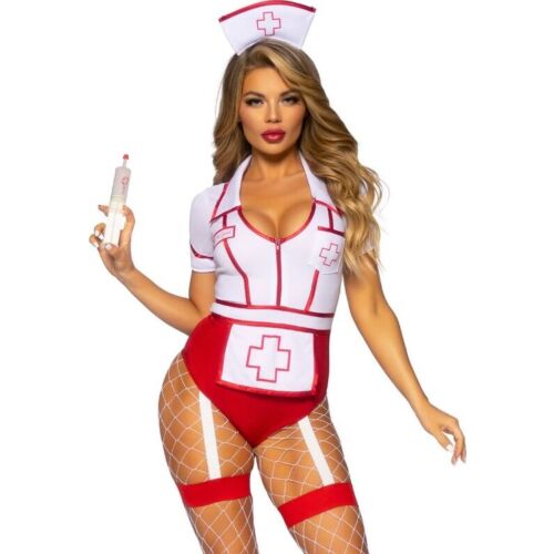 Kostým zdravotní sestry LEG AVENUE COSTUMES červenobílý S