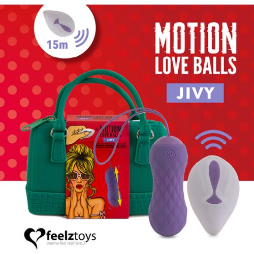 Vajíčko Feelztoys Motion Love Balls se silnými vibracemi