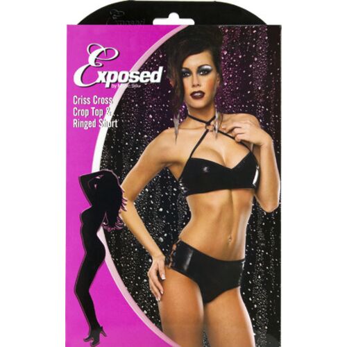Lencería Exposed Crop Top a Boy Short