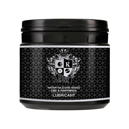 Lubrikant Eros Double Action 500 ml s CBD pro dlouhotrvající pohodlí