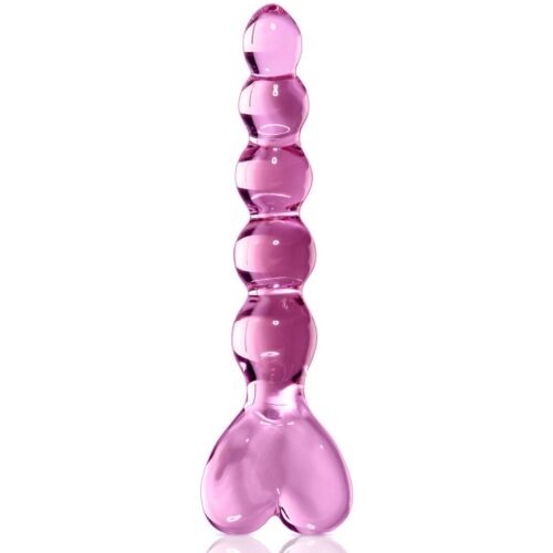 Dildo ICICLES N. 43 srdcového tvaru