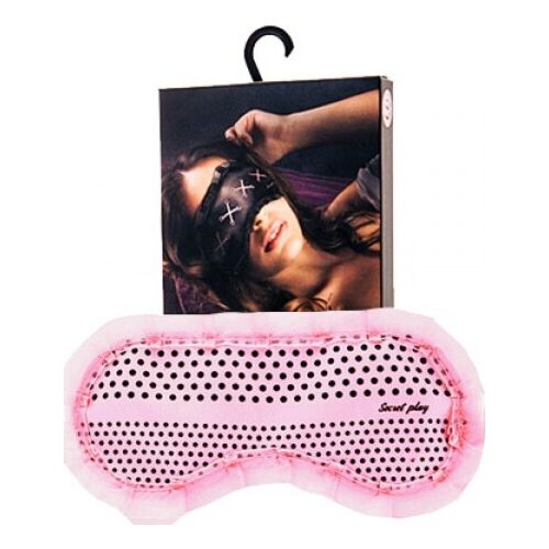 Maska Femarvi Sensual Sateen s černou a růžovou dekorací