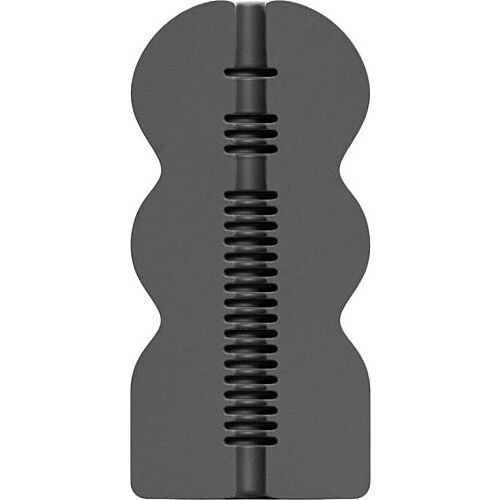 Masturbátor ALL BLACK Pookie s realistickou texturou