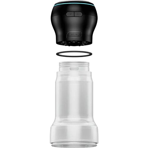 Masturbátor KIIROO Feel Pocket Stroker Crystal s regulací sání