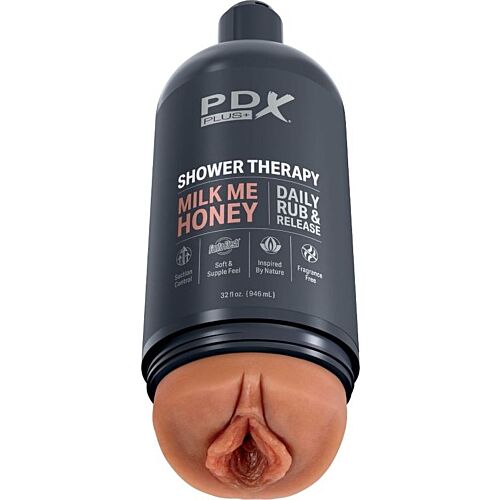 Masturbátor PDX PLUS+ Shower Therapy s ventouse a diskrétním designem