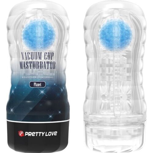 Masturbátor Pretty Love Planet Blue s pohybovým mechanismem