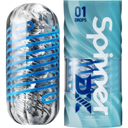 Masturbátor Tenga Spinner DX 01 Drops s rotujícími texturami