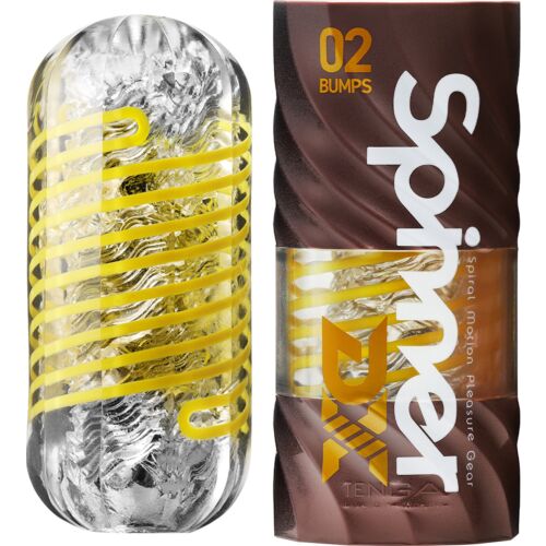 Masturbátor Tenga Spinner DX 02 Bumps s rotující texturou