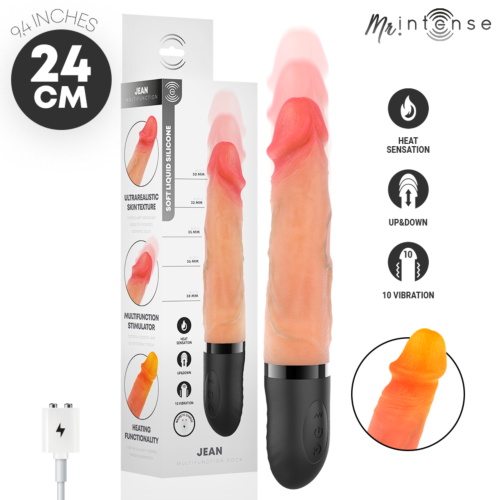 Vibrátor MR. INTENSE Jean s pohybem nahoru a dolů