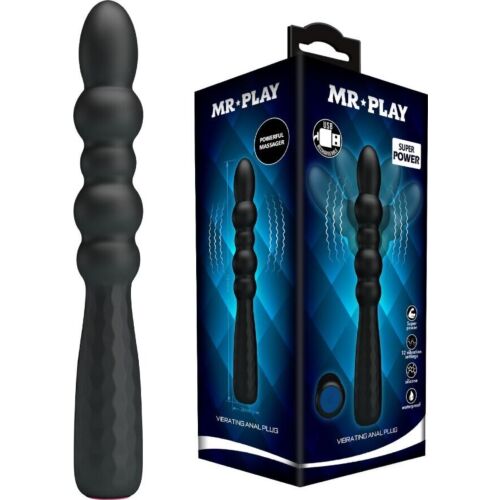 Anální plug MR PLAY - flexibilní s vibrací
