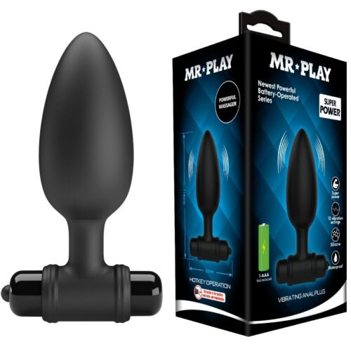 Vibrátor MR PLAY SUPER POWER s vibracemi pro anální stimulaci