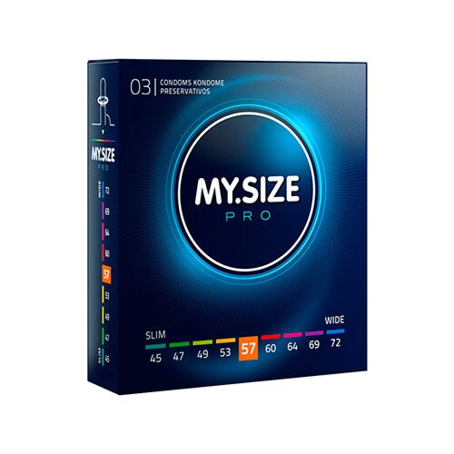 Kondomy MY SIZE PRO 57 mm s ultrasenzitivním přizpůsobením