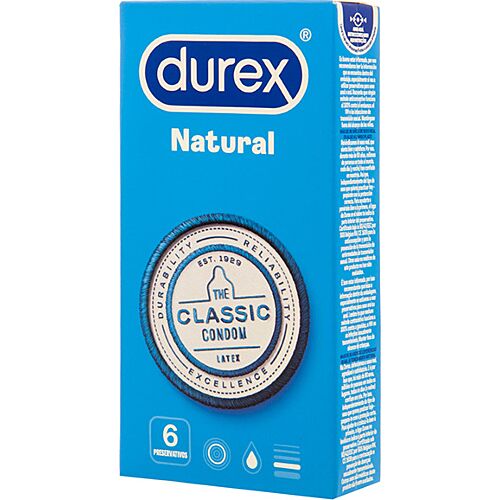 Kondomy Durex Natural Classic s easy on tvarem