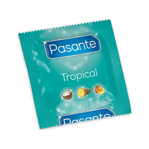 Kondomy Pasante Tropical s tropickými příchutěmi