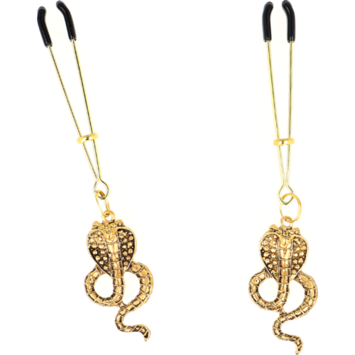 Pinzas na bradavky KINK NIPPLE GRIP s kovovým kroužkem