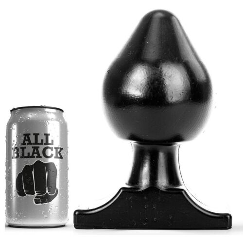 Buttplug ALL BLACK 19 cm s postupným otevíráním