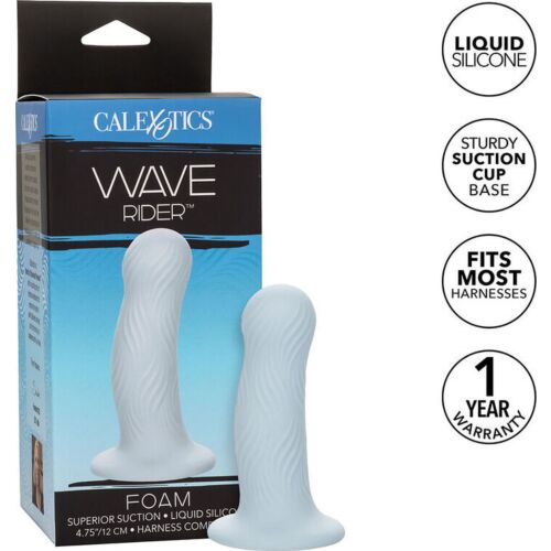 Plug anal CALEXOTICS Wave Rider Foam s vlněnou texturou