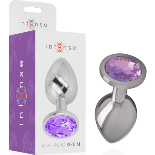 Anální Plug INTENSE s diamantovou ozdobou velikost M