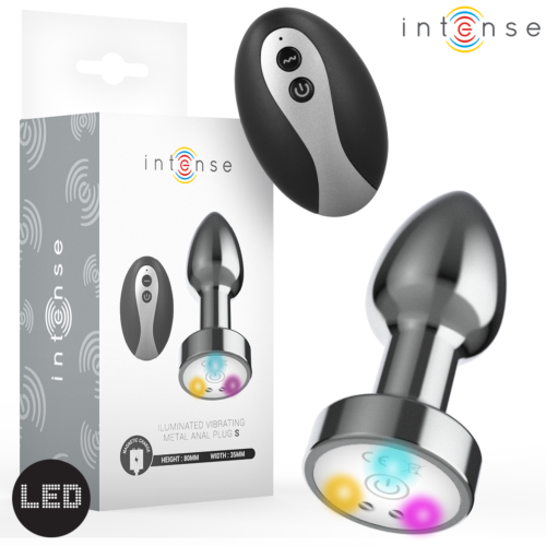 Plug anální INTENSE s ovládáním a LED