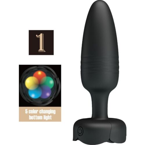 Anální kolík PRETTY LOVE TARION s LED osvětlením