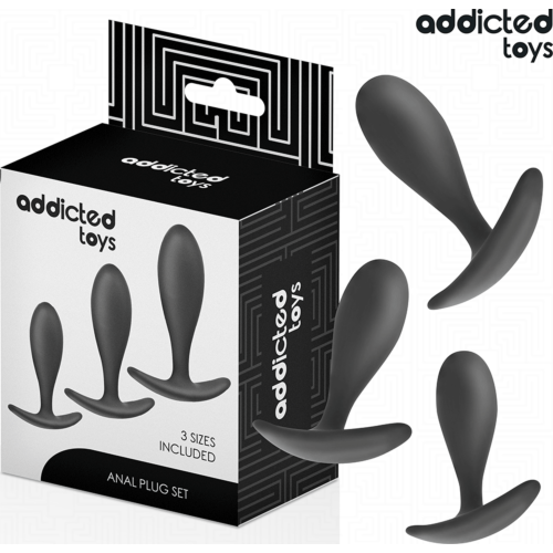 Anální Plugs Set 3 Addicted Toys pro postupnou stimulaci