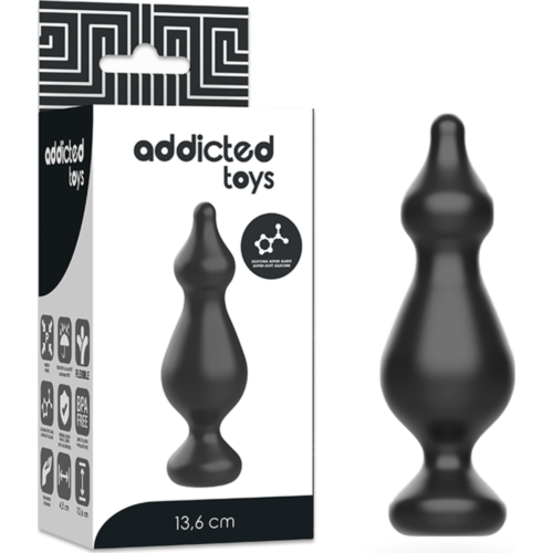 Anální zástrčka Addicted Toys 13.6 cm pro začátečníky