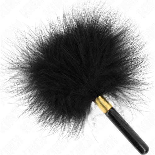 Kink Black Gold Metal Tickle Feathers 18 cm pro smyslnou stimulaci