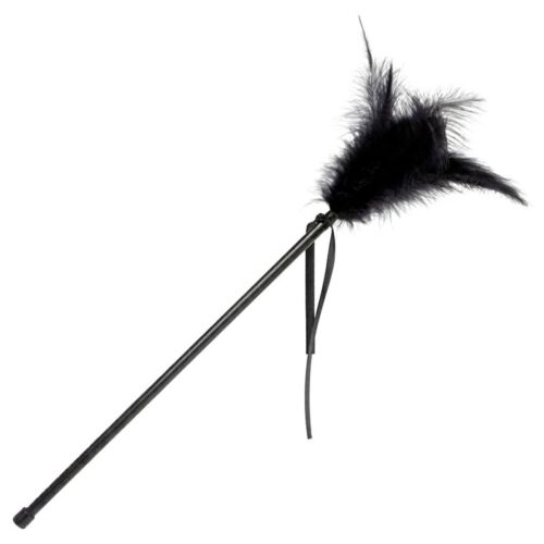 Peříčko černé SECRETPLAY 40 cm pro smyslné doteky