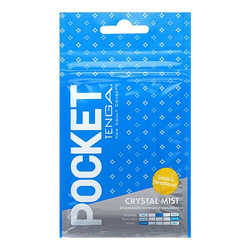 Masturbátor Tenga Pocket Crystal Mist s intenzivními texturami