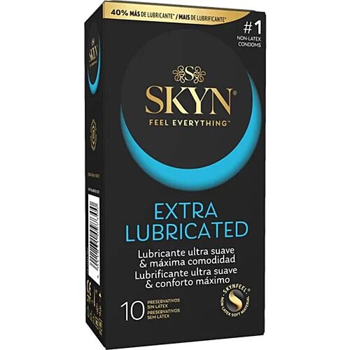 Kondom SKYN Extra Lubricado 10 kusů s delším lubrikantem